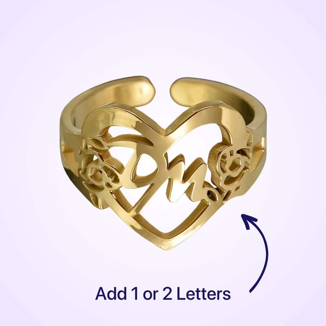 The Heartfelt Initial Ring