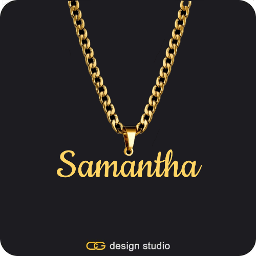 The Essential Name Necklace: Looped,Item Personalization,The Essential Name Necklace: Looped,Item Personalization