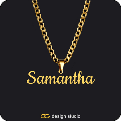 The Essential Name Necklace: Looped,Item Personalization,The Essential Name Necklace: Looped,Item Personalization
