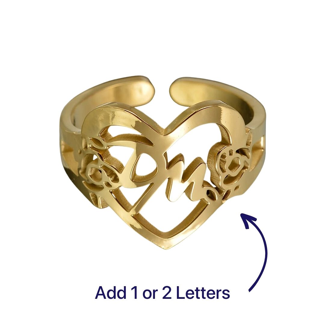 The Heartfelt Initial Ring