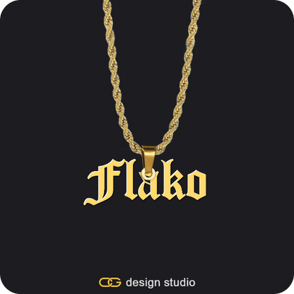 The Essential Name Necklace: Glitter,The Essential Name Necklace,Item Personalization