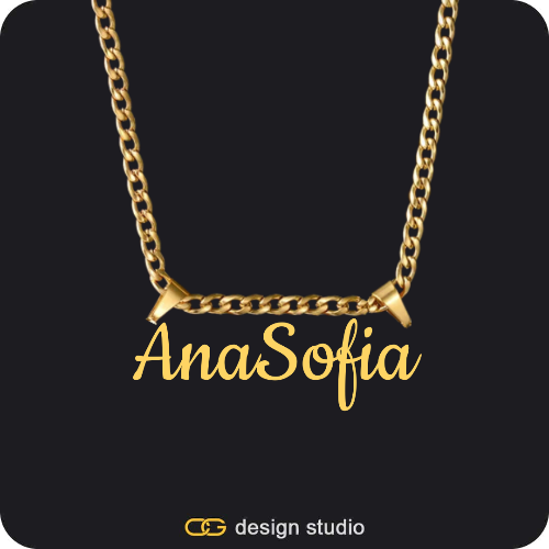 The Essential Name Necklace: Double Loop