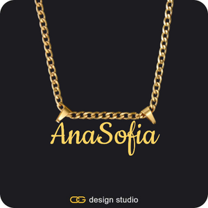 The Essential Name Necklace: Double Loop