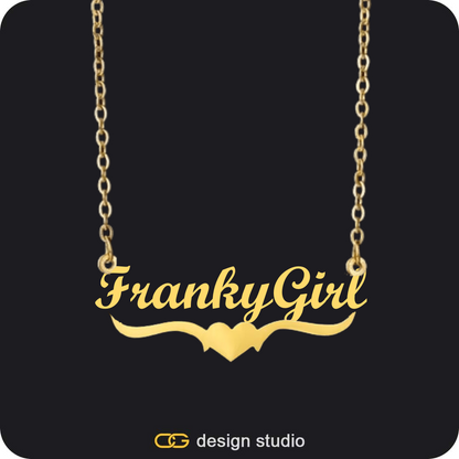 Clover Initial Necklace - F / 16 inch,The Essential Name Necklace: Underline,The Essential Name Necklace,Item Personalization