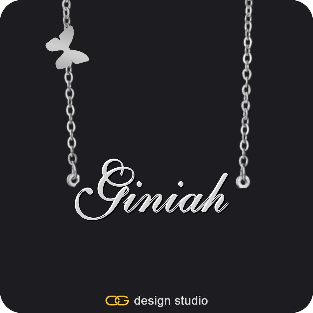 The Essential Name Necklace: Charm