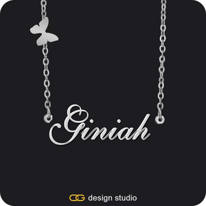 The Essential Name Necklace: Charm