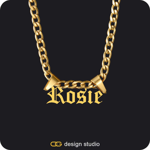 The Essential Name Necklace: Double Loop