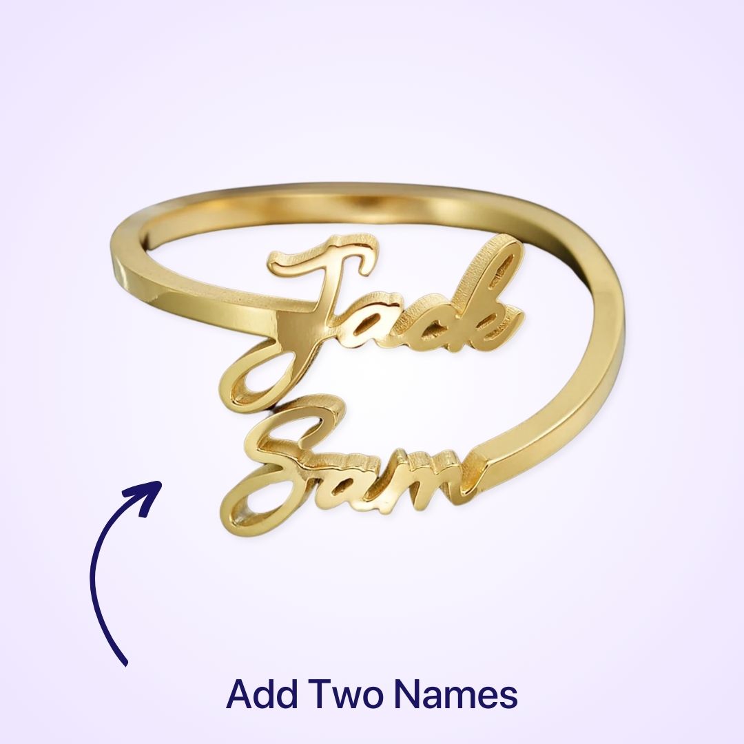 The Essential Name Ring: Glitter