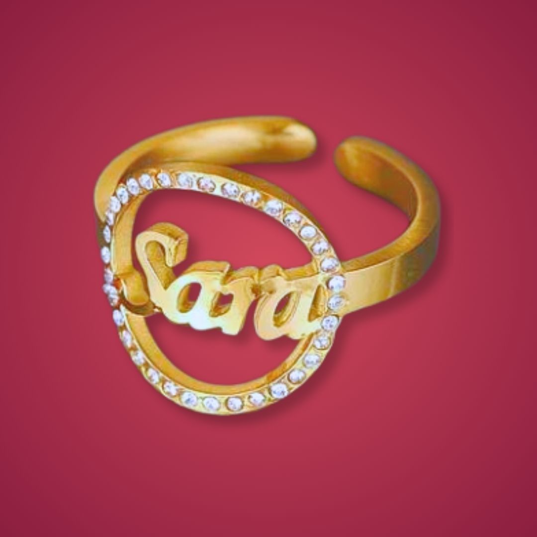 The Sparkling Name Ring