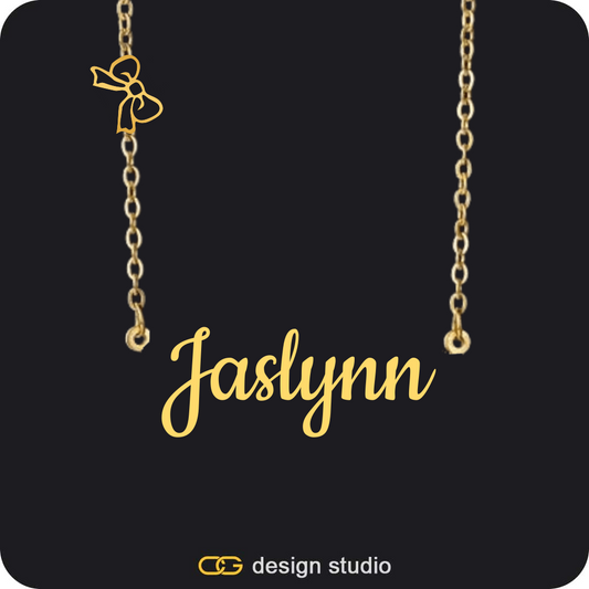 The Essential Name Necklace: Charm