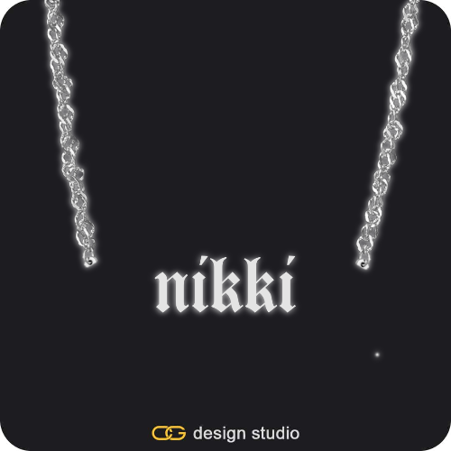 The Essential Name Necklace: Glitter