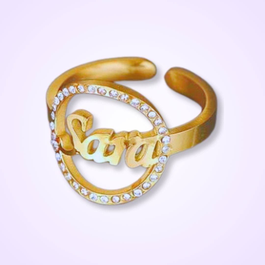 The Sparkling Name Ring