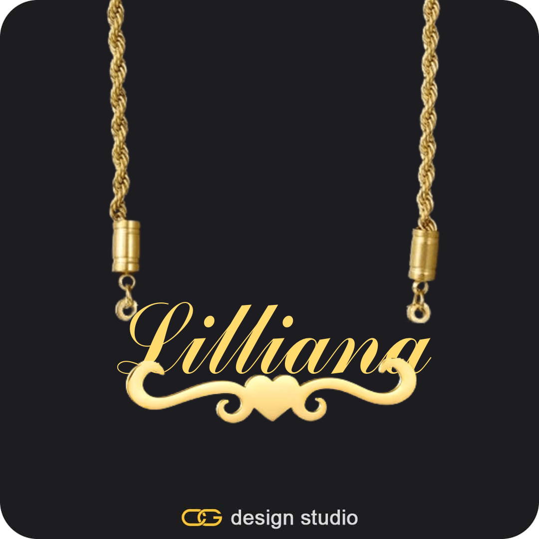 Clover Initial Necklace - A / 18 inch,The Essential Name Necklace: Underline,Item Personalization