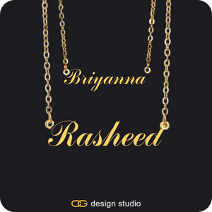 The Essential Name Necklace: Double Layer