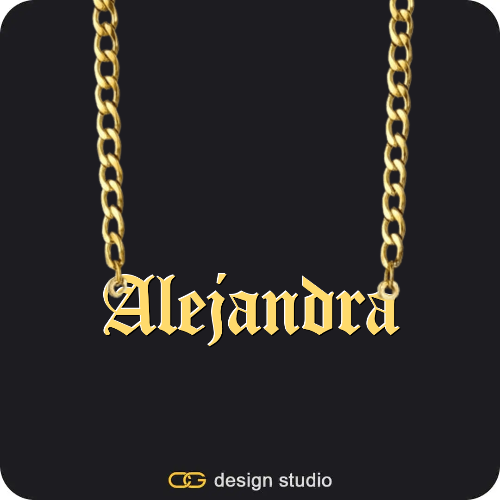 Clover Initial Necklace - F / 16 inch,The Essential Name Necklace: Underline,The Essential Name Necklace,Item Personalization