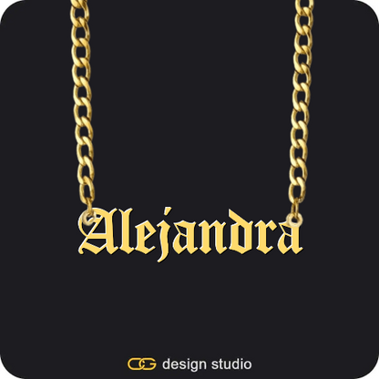 Clover Initial Necklace - F / 16 inch,The Essential Name Necklace: Underline,The Essential Name Necklace,Item Personalization