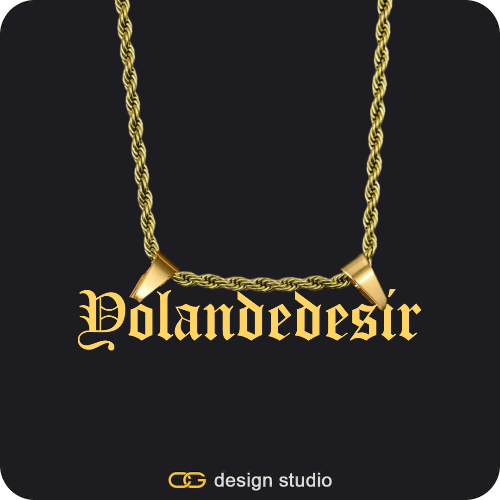 The Essential Name Necklace: Double Loop