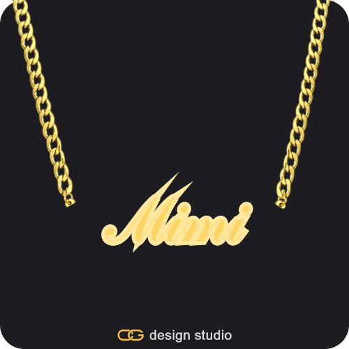 The Spotlight Double Plated Name Necklace