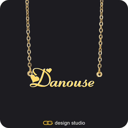 Butterfly initial necklace - G,The Essential Name Necklace: Looped,Item Personalization,The Essential Name Necklace