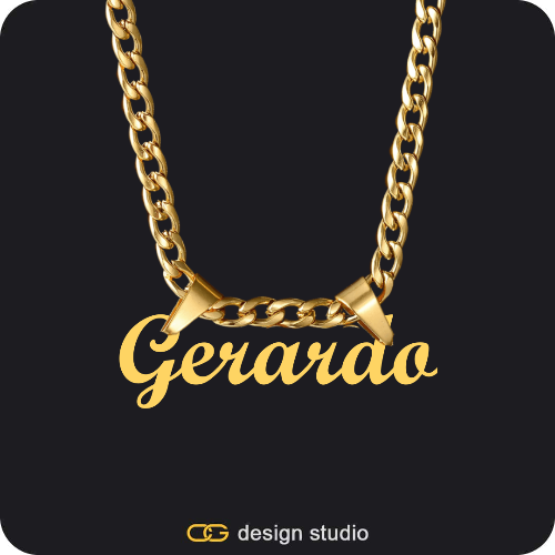 The Essential Name Necklace: Double Loop