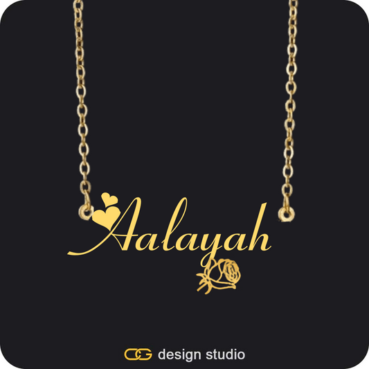 The Essential Name Necklace: Charm