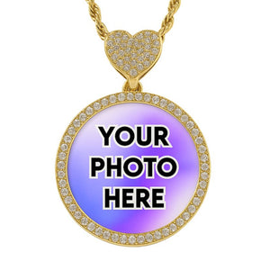 Custom Charm-Top Photo Pendant