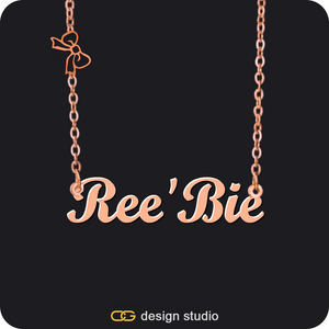 The Essential Name Necklace: Charm