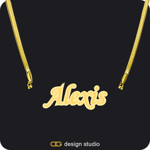 The Spotlight Double Plated Name Necklace