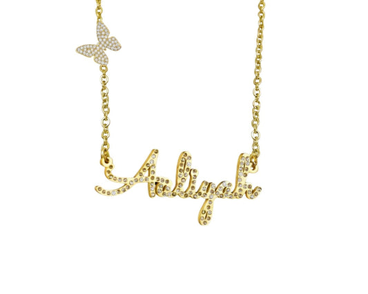 The Essential Name Necklace: Sparkling