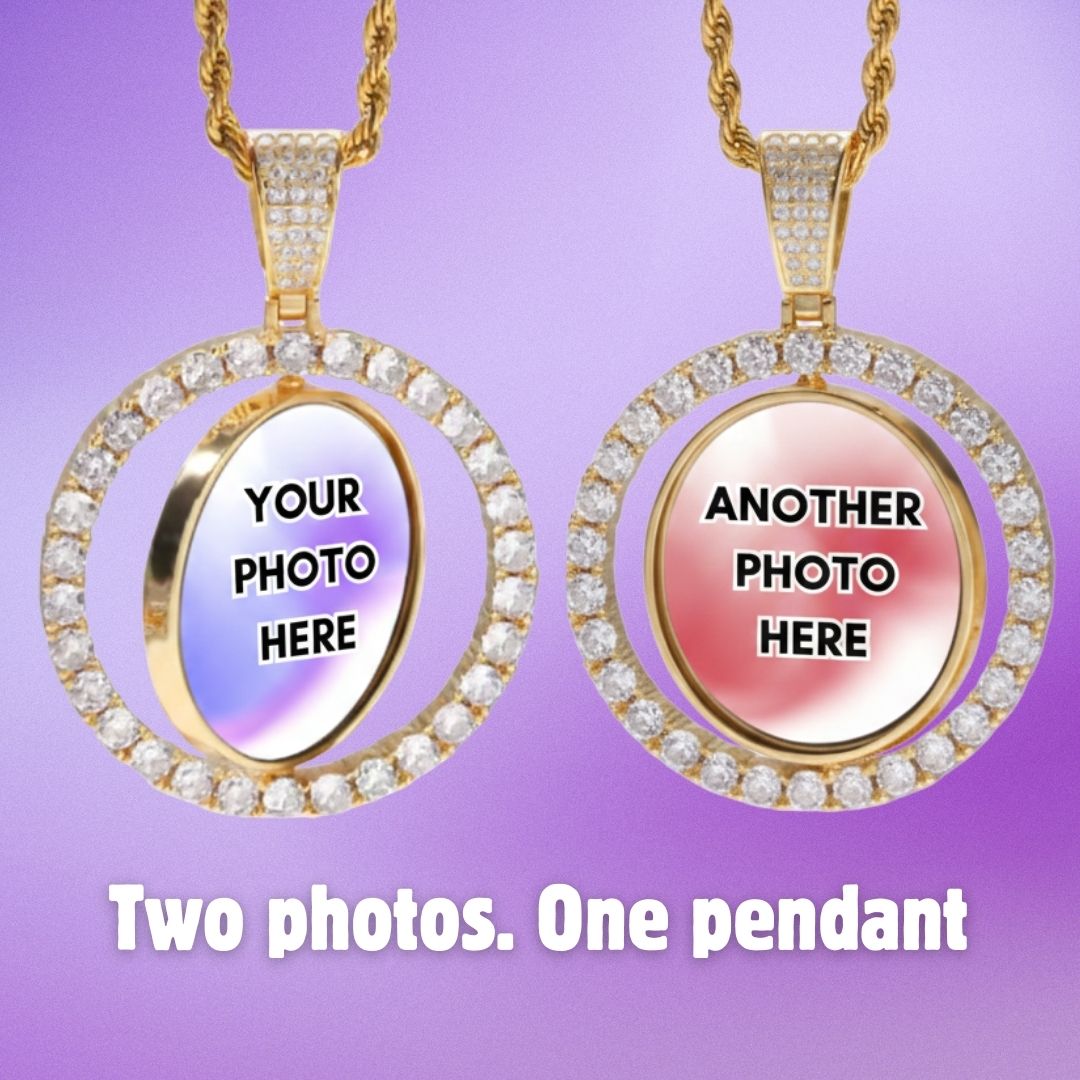 Custom Spinning Photo Pendant