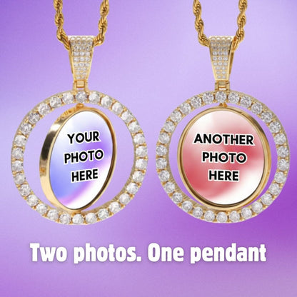 Custom Spinning Photo Pendant