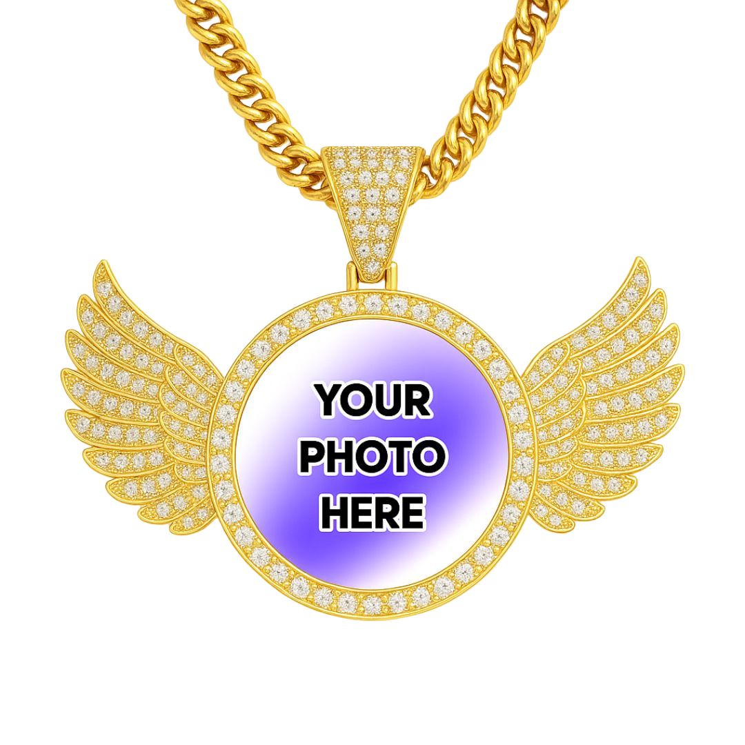 Custom Photo Pendant: Wings
