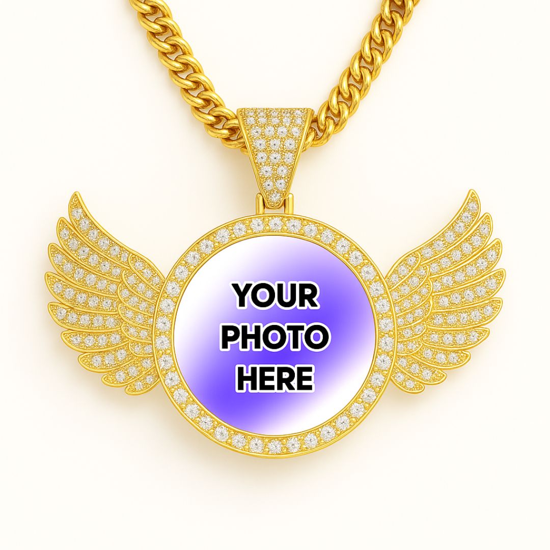 Custom Photo Pendant: Wings