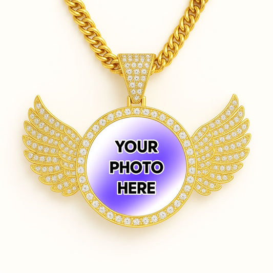Custom Photo Pendant: Wings