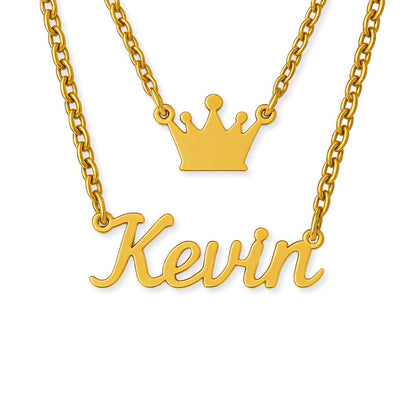 The Essential Name Necklace: Double Layer