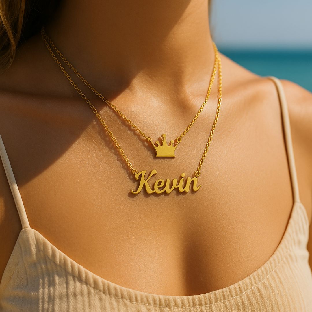The Essential Name Necklace: Double Layer