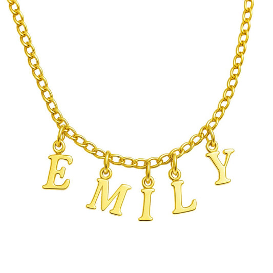 The Falling Name Necklace