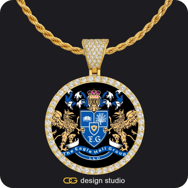 Clover Initial Necklace - X / 18 inch,Custom Photo Pendant - Gold / Circle (4 cm) / Rope