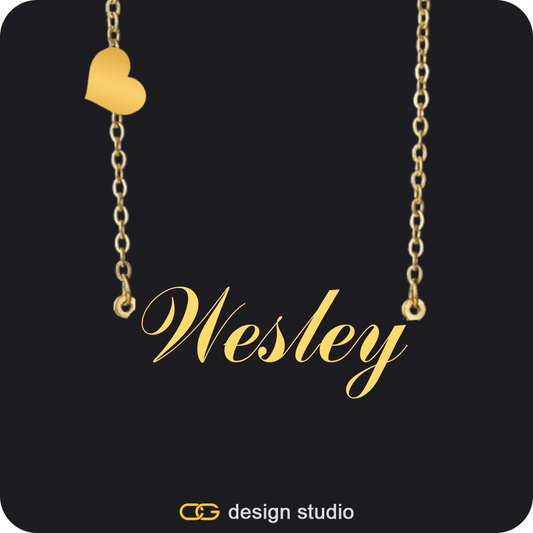 The Essential Name Necklace: Charm