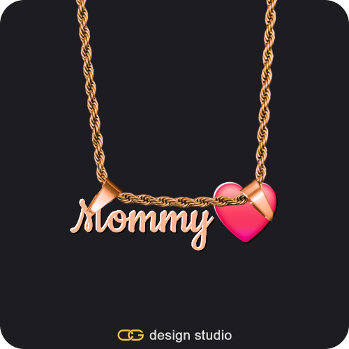 The Essential Name Necklace: Cuban chain,The Essential Name Necklace,Item Personalization