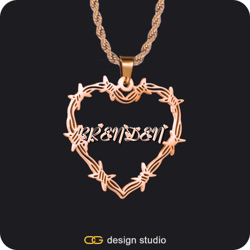Bichota Heart Name Necklace