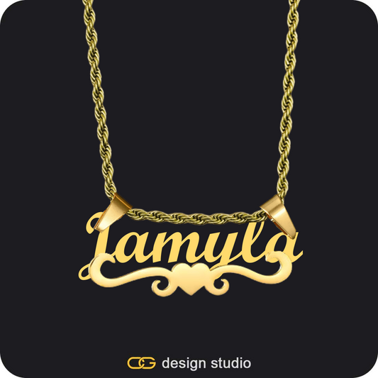 The Essential Name Necklace: Underline,Item Personalization