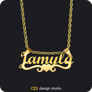 The Essential Name Necklace: Underline,Item Personalization