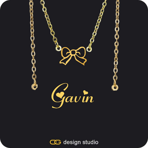 The Essential Name Necklace: Double Layer