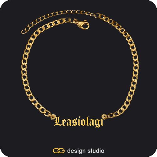 The Essential Name Necklace,Item Personalization,The Essential Name Necklace,The Essential Name Bracelet,The Essential Name Bracelet,The Essential Name Necklace: Cuban chain