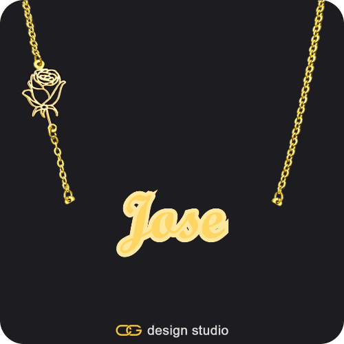 The Spotlight Double Plated Name Necklace