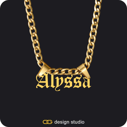 The Essential Name Necklace: Double Loop