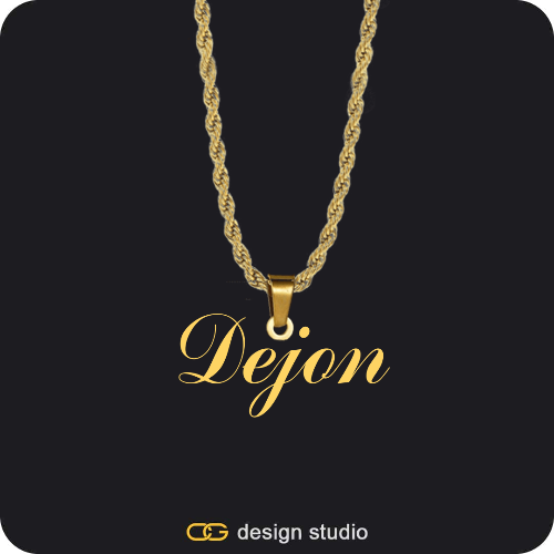 The Essential Name Necklace: Looped,Item Personalization,The Essential Name Necklace: Looped,Item Personalization