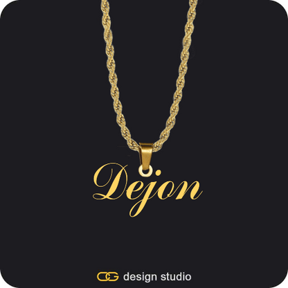 The Essential Name Necklace: Looped,Item Personalization,The Essential Name Necklace: Looped,Item Personalization