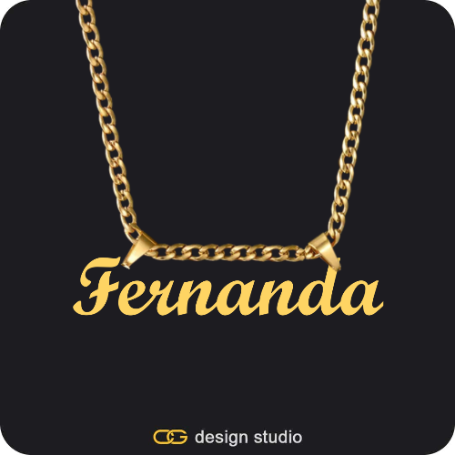 Clover Initial Necklace - F / 18 inch,The Essential Name Necklace: Double Loop